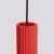 Lampa wisząca KARBON 3P czerwona SL.2341 - Sollux