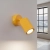 Kinkiet aluminiowy żółty z włącznikiem i regulacją kąta KARBON SL.2356 - Sollux Lighting
