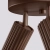 Plafon aluminiowy brązowy 3-punktowy KARBON 3P z serii KARBON SL.2374 - Sollux Lighting