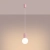 Lampa wisząca HALO 1 różowa SL.2387 - Sollux