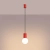 Lampa wisząca HALO 1 czerwona SL.2396 - Sollux