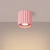 Plafon aluminiowy różowy kulisty 1-punktowy AURA 1 z serii AURA SL.2403 - Sollux Lighting