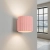 Kinkiet aluminiowy różowy 10cm G9 z serii AURA SL.2405 - Sollux Lighting