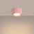Plafon aluminiowy różowy kwadratowy 10cm AURA 1 z serii AURA SL.2406 - Sollux Lighting