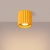 Plafon aluminiowy żółty kwadratowy 10cm AURA 1 z serii AURA SL.2413 - Sollux Lighting