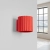 Kinkiet aluminiowy kwadratowy czerwony AURA z serii AURA SL.2420 - Sollux Lighting