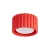 Plafon aluminiowy kwadratowy czerwony 10cm AURA 1 z serii AURA SL.2421 - Sollux Lighting