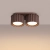 Plafon aluminiowy brązowy 2-punktowy AURA 2 z serii AURA SL.2427 - Sollux Lighting