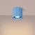 Plafon aluminiowy błękitny kwadratowy 10cm AURA 1 z serii AURA SL.2428 - Sollux Lighting