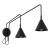 Kinkiet stalowy czarny z włącznikiem NOX 2 z serii NOX SL.2507 - Sollux Lighting