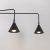 Kinkiet stalowy czarny z włącznikiem NOX 2 z serii NOX SL.2507 - Sollux Lighting