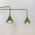 Kinkiet stalowy zielony oliwkowy 2-punktowy z włącznikiem NOX 2 SL.2510 - Sollux Lighting