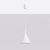 Lampa wisząca stalowa biała 25cm NOX 25 SL.2521 - Sollux Lighting