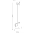 Lampa wisząca stalowa ochra czerwona 25cm NOX 25 z serii NOX SL.2526 - Sollux Lighting