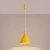 Lampa wisząca NOX 25 żółta SL.2532 - Sollux