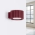 Kinkiet aluminiowy burgundowy 12cm z serii AURA SL.2620 - Sollux Lighting