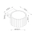 Kinkiet aluminiowy kwadratowy czerwony 10cm AURA z serii AURA SL.2625 - Sollux Lighting