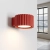 Kinkiet aluminiowy kwadratowy czerwony 10cm AURA z serii AURA SL.2625 - Sollux Lighting