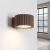 Kinkiet aluminiowy brązowy kwadratowy 10cm z serii AURA SL.2626 - Sollux Lighting
