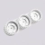Plafon aluminiowy biały 3-punktowy AURA 3 z serii AURA SL.2628 - Sollux Lighting