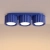Plafon aluminiowy ultramaryna 3-punktowy AURA 3 z serii AURA SL.2634 - Sollux Lighting