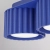 Plafon aluminiowy ultramaryna 3-punktowy AURA 3 z serii AURA SL.2634 - Sollux Lighting