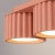 Plafon aluminiowy brzoskwiniowy 3-punktowy 32,5cm z serii AURA SL.2637 - Sollux Lighting