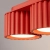 Plafon aluminiowy czerwony 3-punktowy AURA 3 z serii AURA SL.2641 - Sollux Lighting