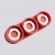 Plafon aluminiowy czerwony 3-punktowy AURA 3 z serii AURA SL.2641 - Sollux Lighting