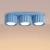 Plafon aluminiowy błękitny 3-punktowy 32,5cm z serii AURA SL.2643 - Sollux Lighting