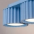 Plafon aluminiowy błękitny 3-punktowy 32,5cm z serii AURA SL.2643 - Sollux Lighting