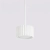 Lampa wisząca aluminiowa biała 10cm z serii AURA SL.2676 - Sollux Lighting