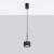 Lampa wisząca aluminiowa czarna kwadratowa 10cm z serii AURA SL.2677 - Sollux Lighting