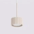 Lampa wisząca aluminiowa beżowa 10cm z serii AURA SL.2678 - Sollux Lighting
