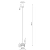 Lampa wisząca aluminiowa oliwkowa 1-punktowa z serii AURA SL.2679 - Sollux Lighting