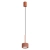 Lampa wisząca aluminiowa ochra czerwona 1-punktowa AURA 1 z serii AURA SL.2680 - Sollux Lighting