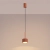 Lampa wisząca aluminiowa ochra czerwona 1-punktowa AURA 1 z serii AURA SL.2680 - Sollux Lighting