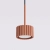 Lampa wisząca aluminiowa ochra czerwona 1-punktowa AURA 1 z serii AURA SL.2680 - Sollux Lighting