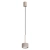 Lampa wisząca aluminiowa taupe kwadratowa 10cm AURA 1 z serii AURA SL.2683 - Sollux Lighting