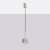 Lampa wisząca aluminiowa taupe kwadratowa 10cm AURA 1 z serii AURA SL.2683 - Sollux Lighting