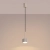 Lampa wisząca aluminiowa taupe kwadratowa 10cm AURA 1 z serii AURA SL.2683 - Sollux Lighting