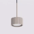 Lampa wisząca aluminiowa taupe kwadratowa 10cm AURA 1 z serii AURA SL.2683 - Sollux Lighting