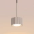 Lampa wisząca aluminiowa taupe kwadratowa 10cm AURA 1 z serii AURA SL.2683 - Sollux Lighting