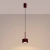 Lampa wisząca aluminiowa burgundowa 10cm Gx53 z serii AURA SL.2684 - Sollux Lighting