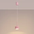 Lampa wisząca aluminiowa różowa 1-punktowa AURA 1 z serii AURA SL.2686 - Sollux Lighting