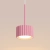Lampa wisząca aluminiowa różowa 1-punktowa AURA 1 z serii AURA SL.2686 - Sollux Lighting