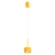 Lampa wisząca aluminiowa żółta 10cm AURA 1 z serii AURA SL.2688 - Sollux Lighting