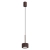 Lampa wisząca aluminiowa brązowa 10cm AURA 1 z serii AURA SL.2690 - Sollux Lighting