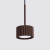 Lampa wisząca aluminiowa brązowa 10cm AURA 1 z serii AURA SL.2690 - Sollux Lighting