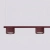 Żyrandol aluminiowy burgundowy 4-punktowy z serii AURA SL.2703 - Sollux Lighting